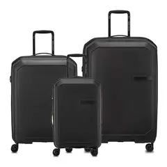 DELSEY - SET DE 3 MALETAS EXPANDIBLES ANVERS NEGRO