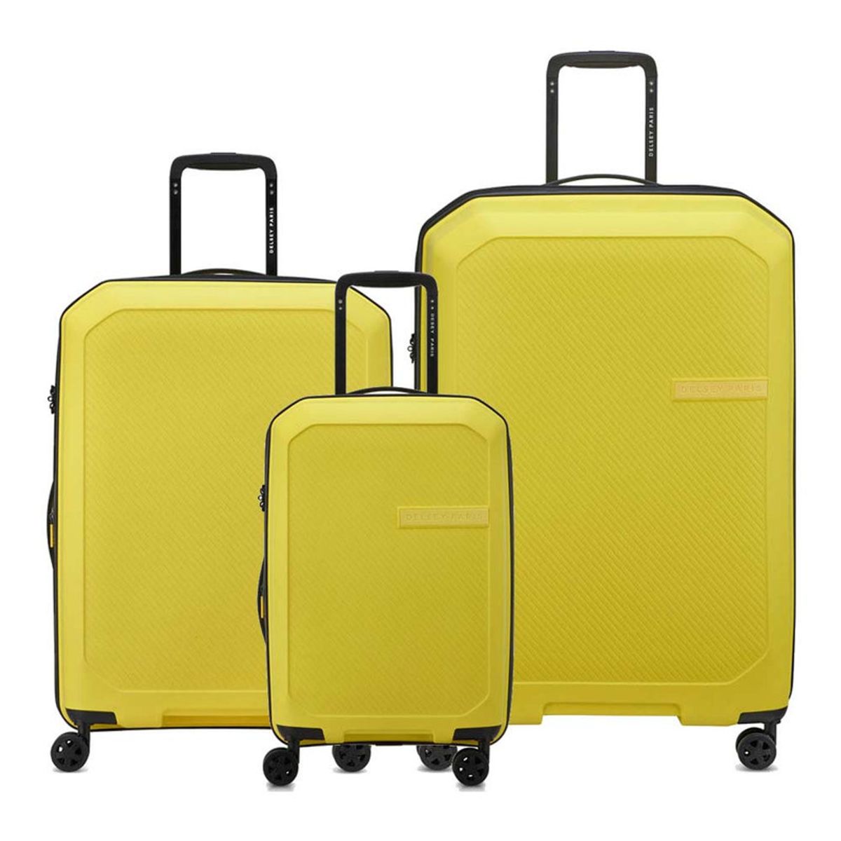 DELSEY - SET DE 3 MALETAS EXPANDIBLES DELSEY ANVERS AMARILLO