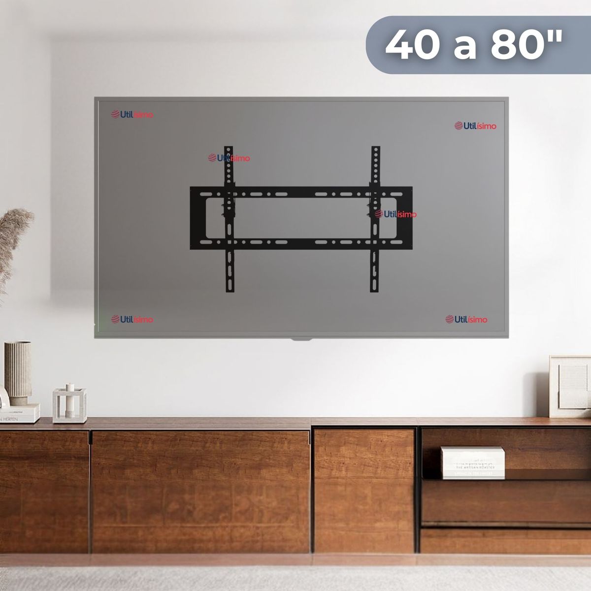 LINE - Soporte TV Pared Fijo 45Kg 40 a 80 Pulgadas