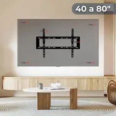 LINE - Soporte TV Pared Fijo 45Kg 40 a 80 Pulgadas