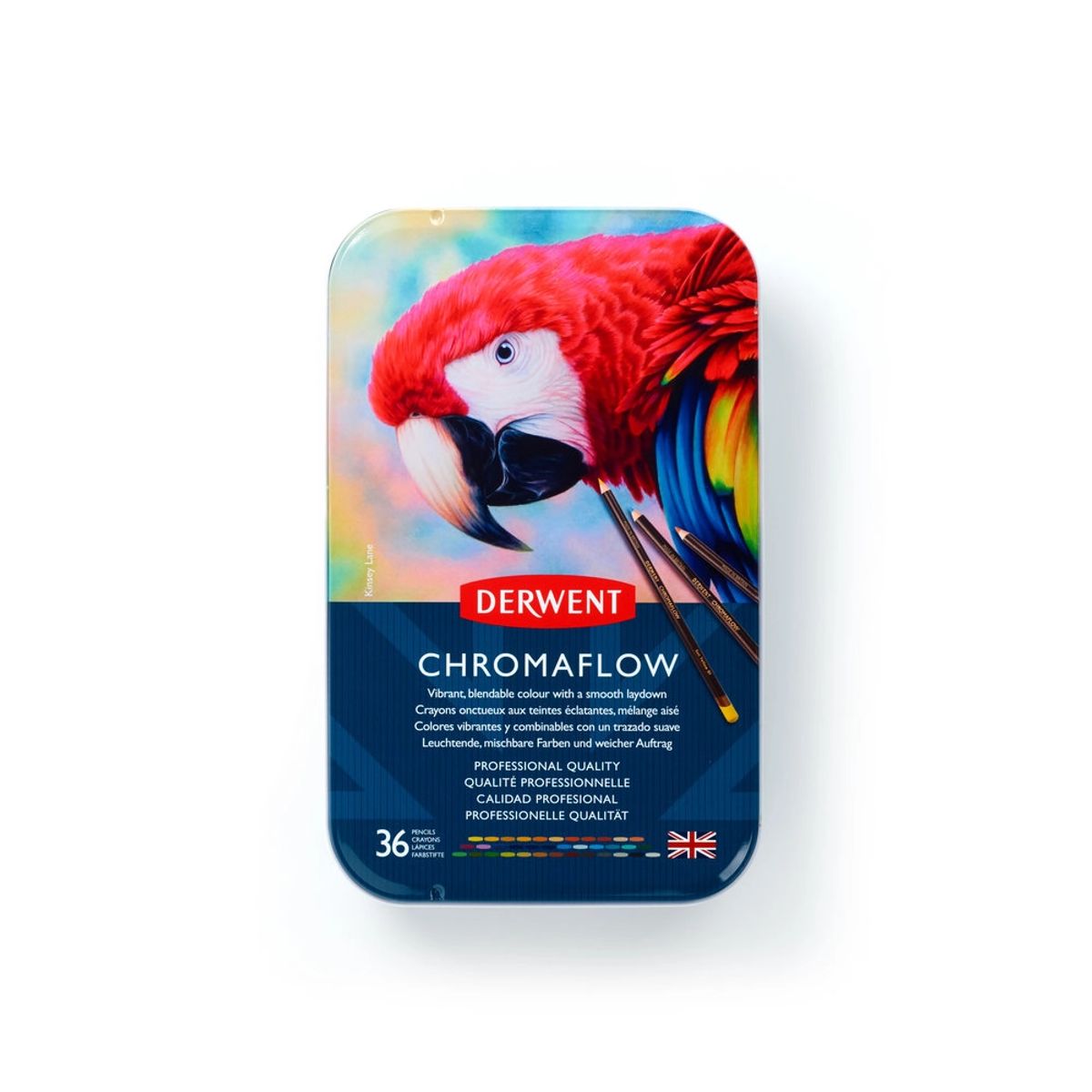 DERWENT - Set de Lápices de Colores 36 Colores – Alta Pigmentación y Textura Suave
