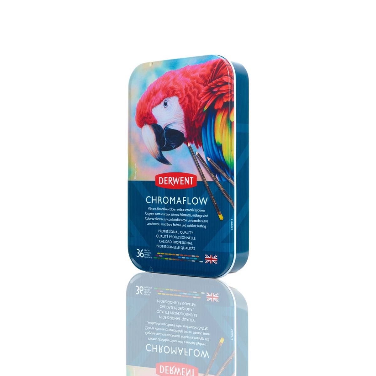 DERWENT - Set de Lápices de Colores 36 Colores – Alta Pigmentación y Textura Suave