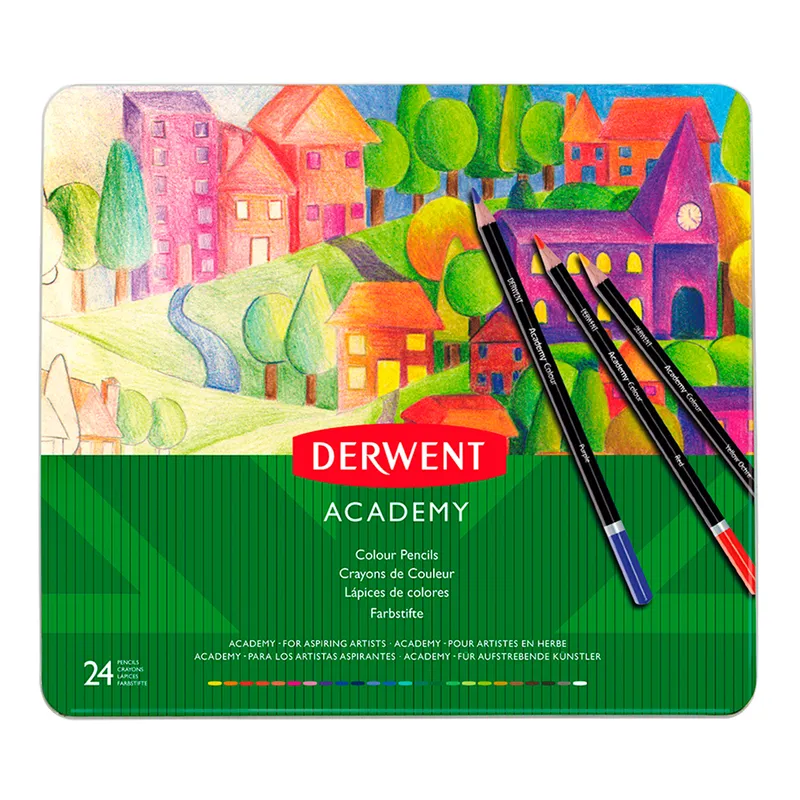 DERWENT - Caja de Lápices 24 Colores - Derwent Academy