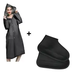 GENERICO - Cubre Zapatos Antideslizante+poncho Impermeable