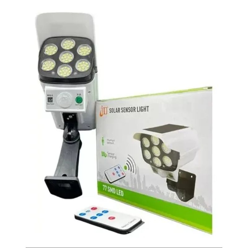 GENERICO - Foco Solar LED Con Sensor De Movimiento Y Control Remoto