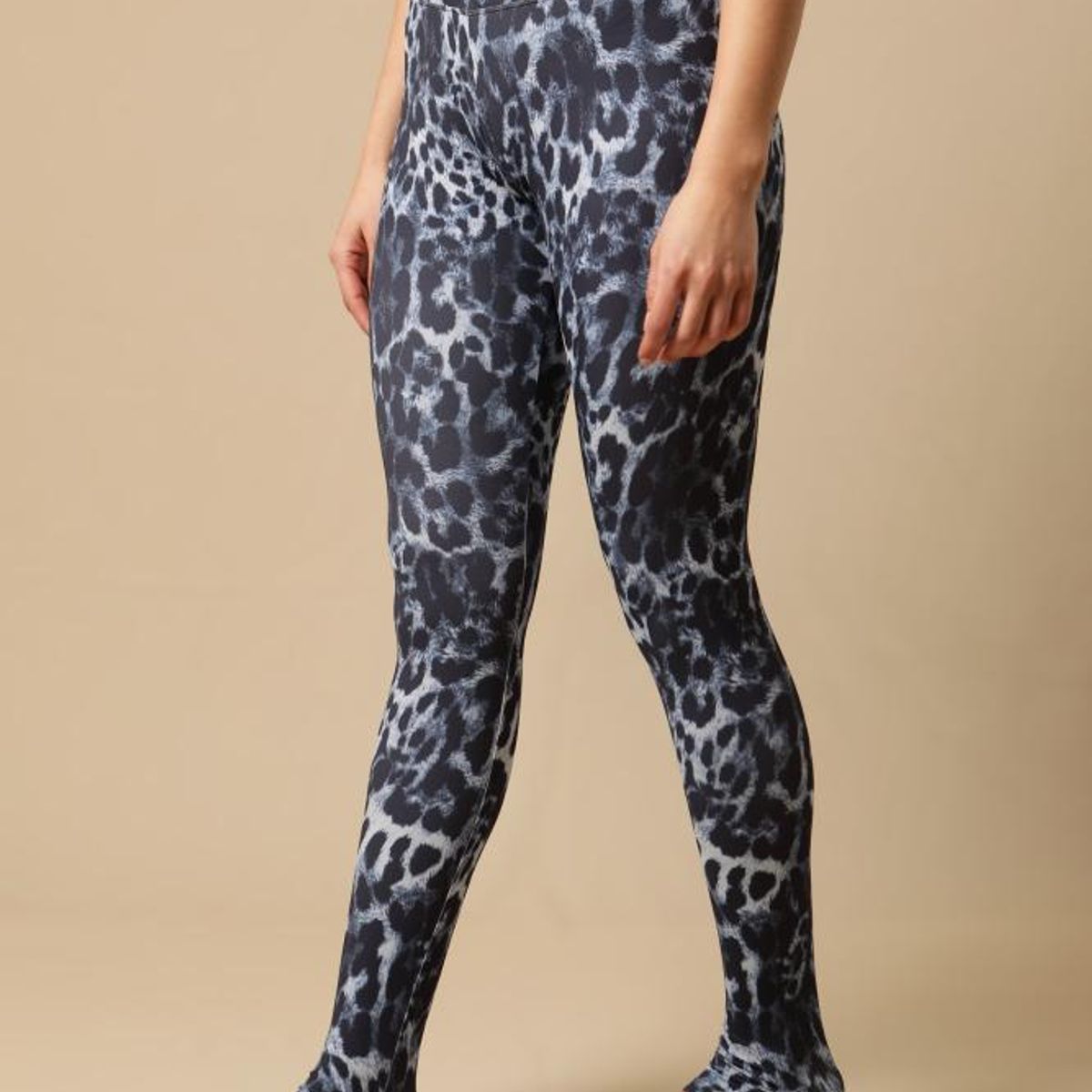 MALI - Legging Extra Long Eco Black Cheetah II Seamless