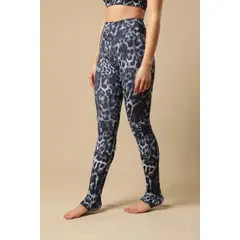 MALI - Legging Extra Long Eco Black Cheetah II Seamless