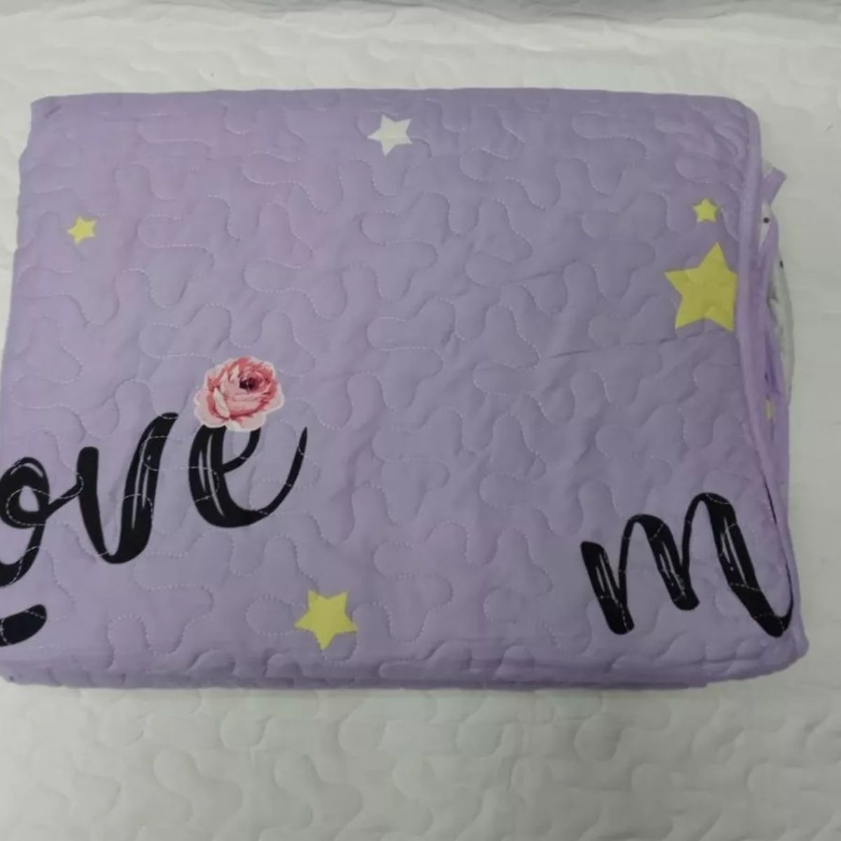 GENERICO - CUBRECAMA DE NIÑA VERANO UNICORNIO LILA DE 1.5 PLAZAS TF