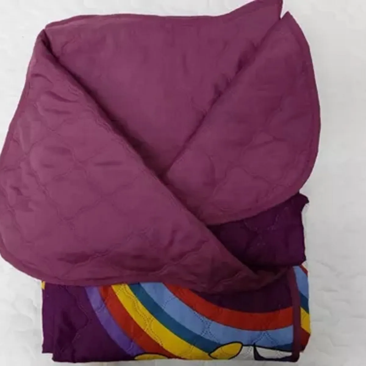 GENERICO - CUBRECAMA DE NIÑA VERANO UNICORNIO MORADO DE 1.5 PLAZAS TF