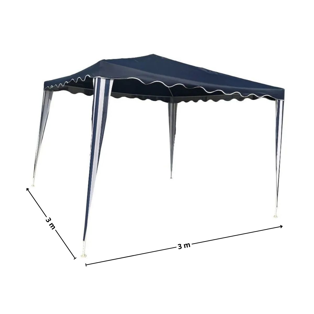 GENERICO - Toldo 3x3 metros polyester azul
