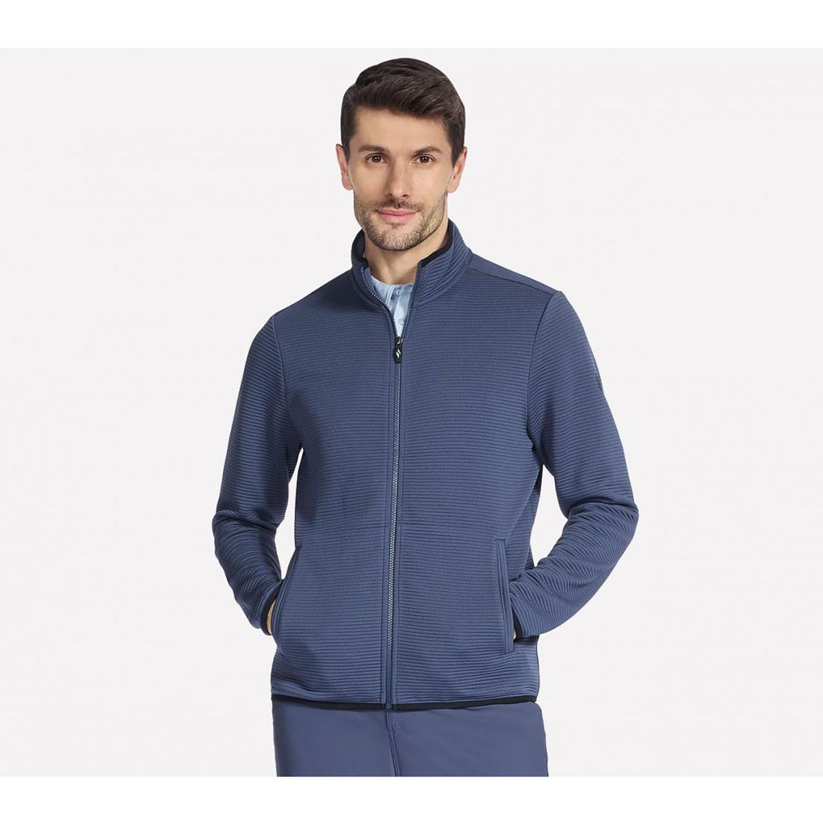 SKECHERS - Chaqueta Hombre The Hoodless Ottoman Azul RD Skechers