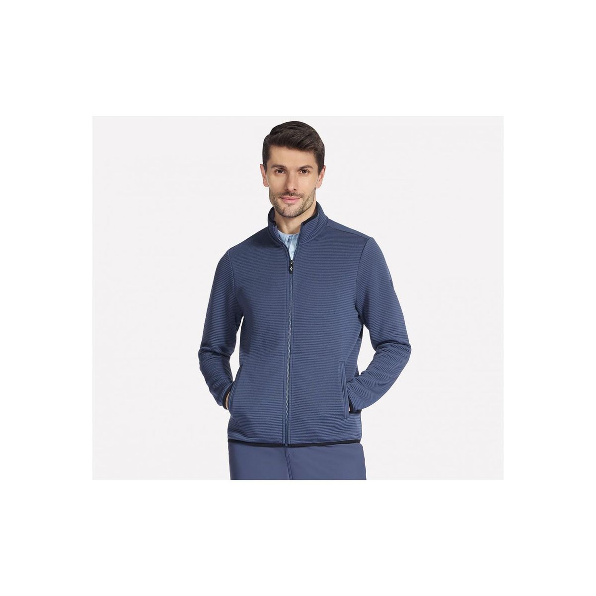 SKECHERS - Chaqueta Hombre The Hoodless Ottoman Azul RD Skechers