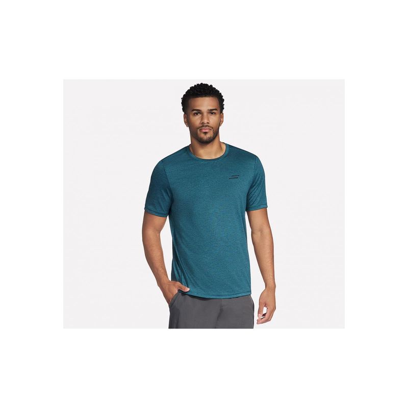 SKECHERS - Polera Hombre Performance Charge Turquesa Skechers