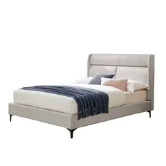 SWEET HOGAR - Cama europea con respaldo king + colchón resorte pocket advance