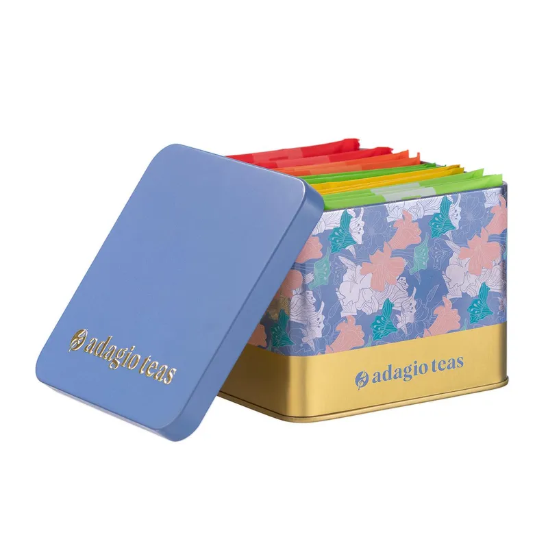 ADAGIO TEAS - Pack Té 5 Colores Flores Azules 15 Teabags