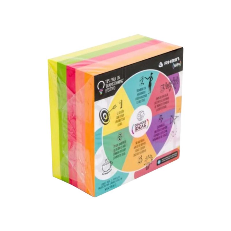 RHEIN - Notas Adhesivas Rhein 5 Colores Neon