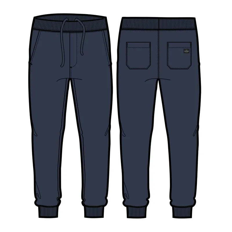 SKECHERS - Pantalón de Buzo Hombre Max Soft Fleece Azul Skechers