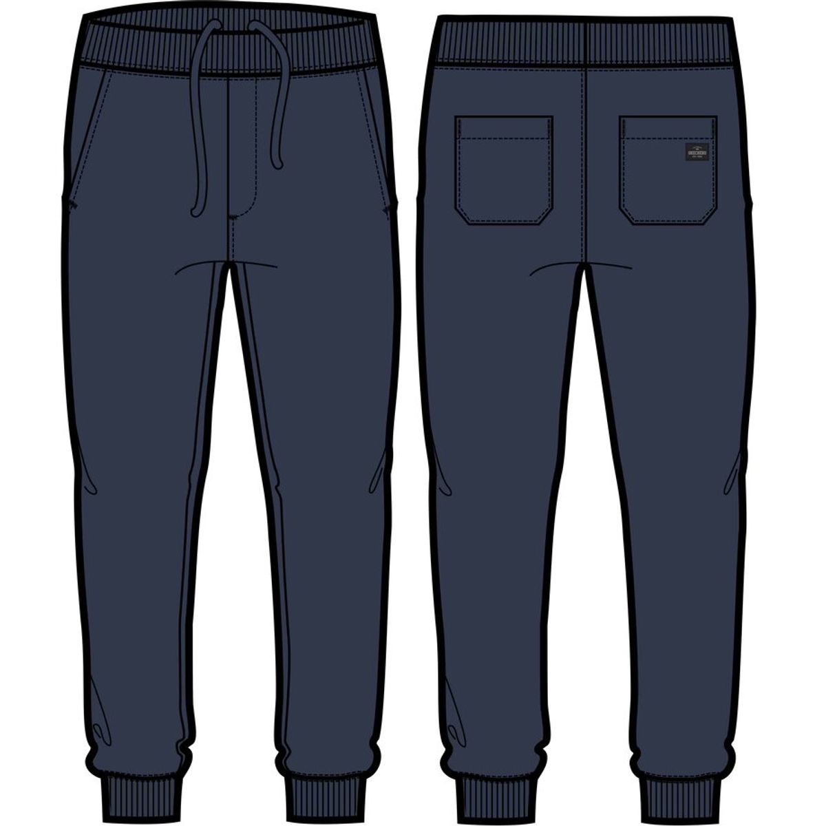 SKECHERS - Pantalón de Buzo Hombre Max Soft Fleece Azul Skechers