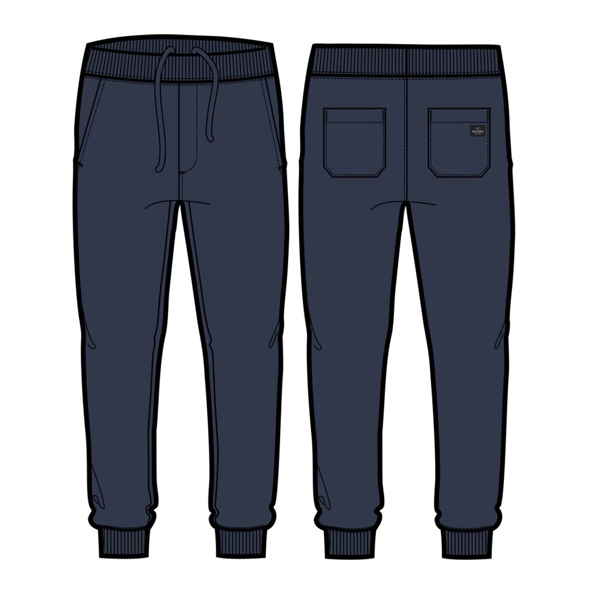 SKECHERS - Pantalón de Buzo Hombre Max Soft Fleece Azul Skechers