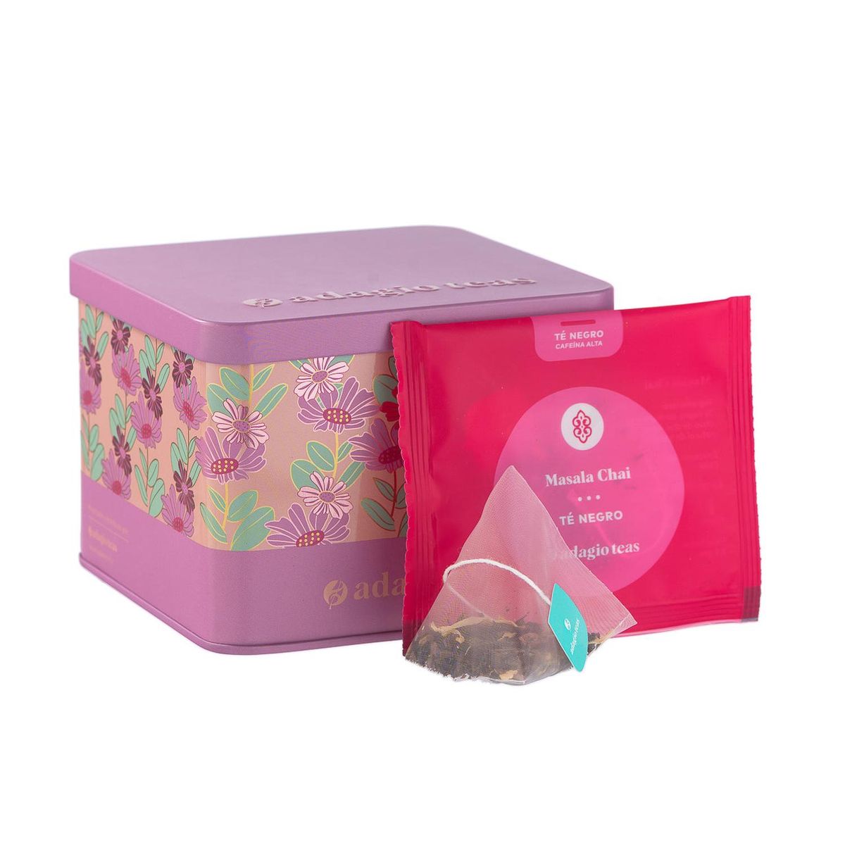 ADAGIO TEAS - Pack Té 5 Colores Flores Rosadas 15 Teabags