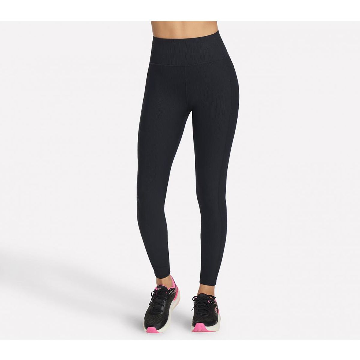 SKECHERS - Legging Mujer Goflex Rib Fl Hw g Negro Skechers