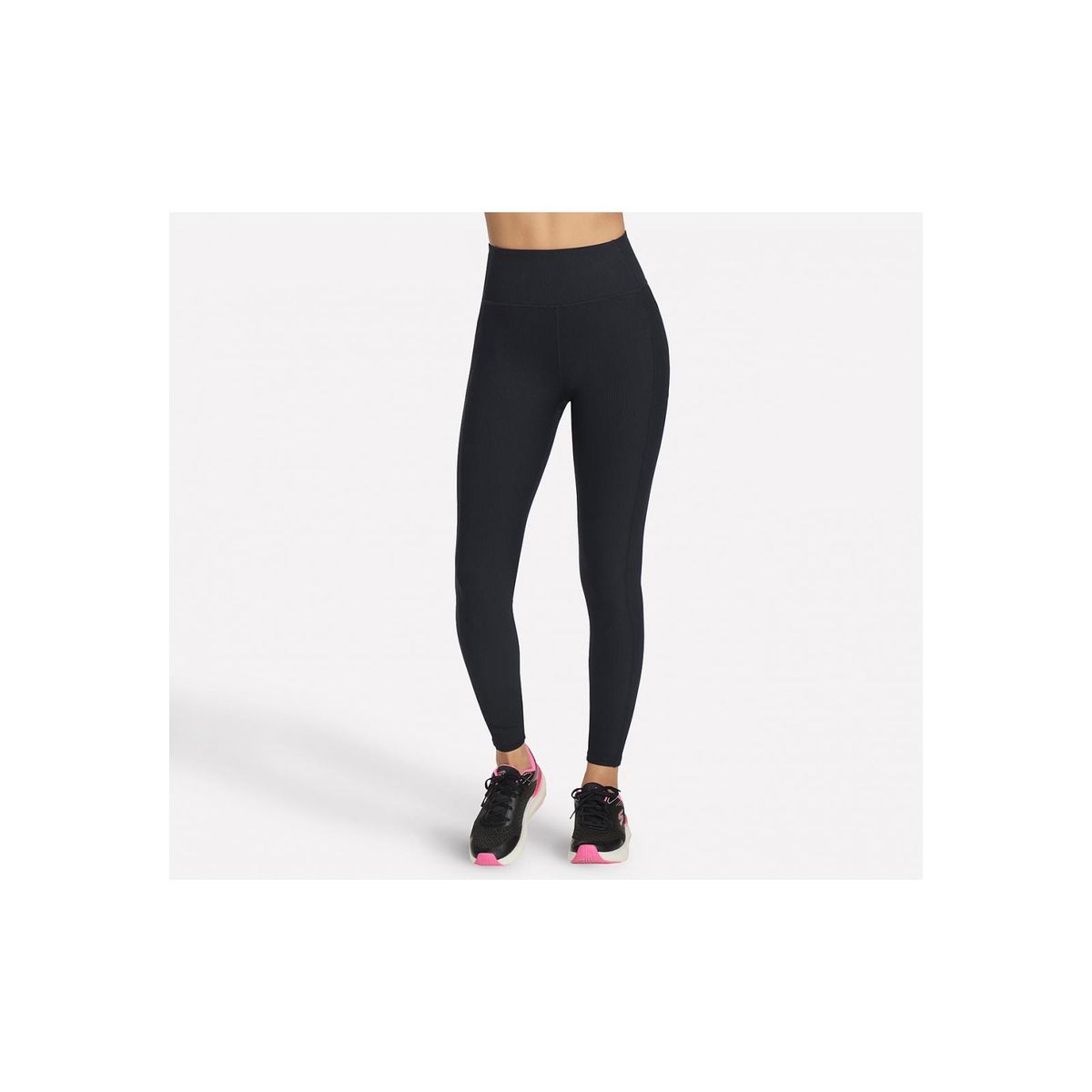 SKECHERS - Legging Mujer Goflex Rib Fl Hw g Negro Skechers