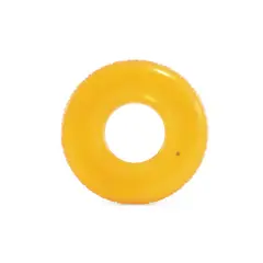 INTEX - Flotador Anillo Inflable Transparente 76 cm Amarillo