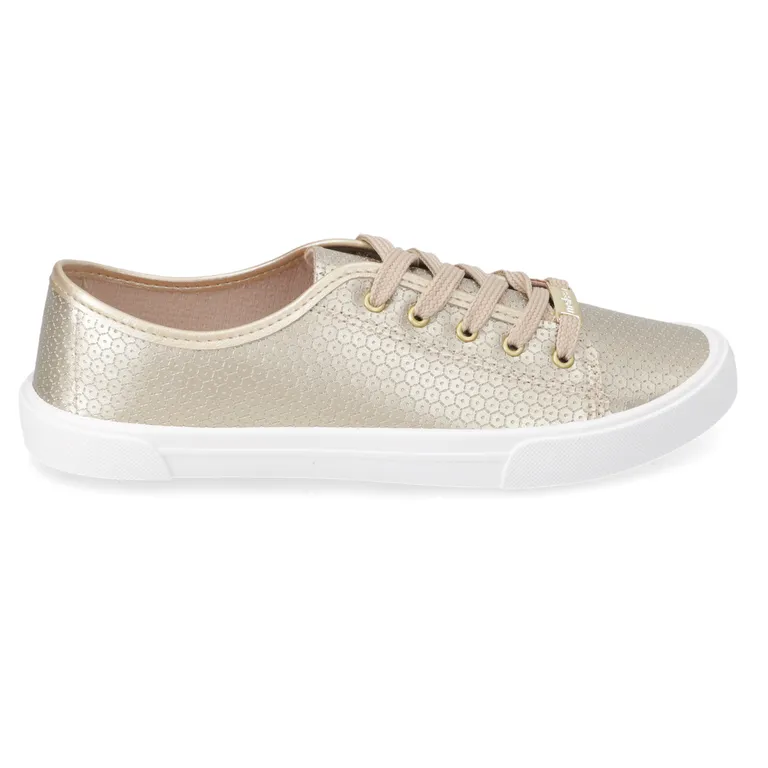 Zapatilla Casual Dorado