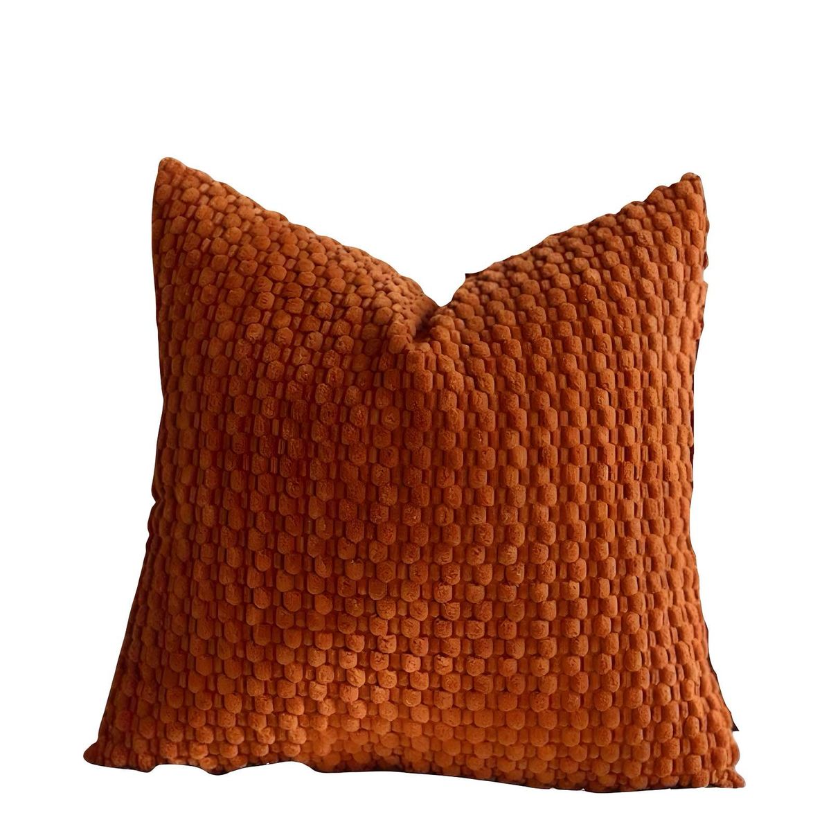 GENERICO - SET DE 2 FUNDAS DE COJINES DISEÑO DE MAIZ 45CM X 45 CM ANARANJADO