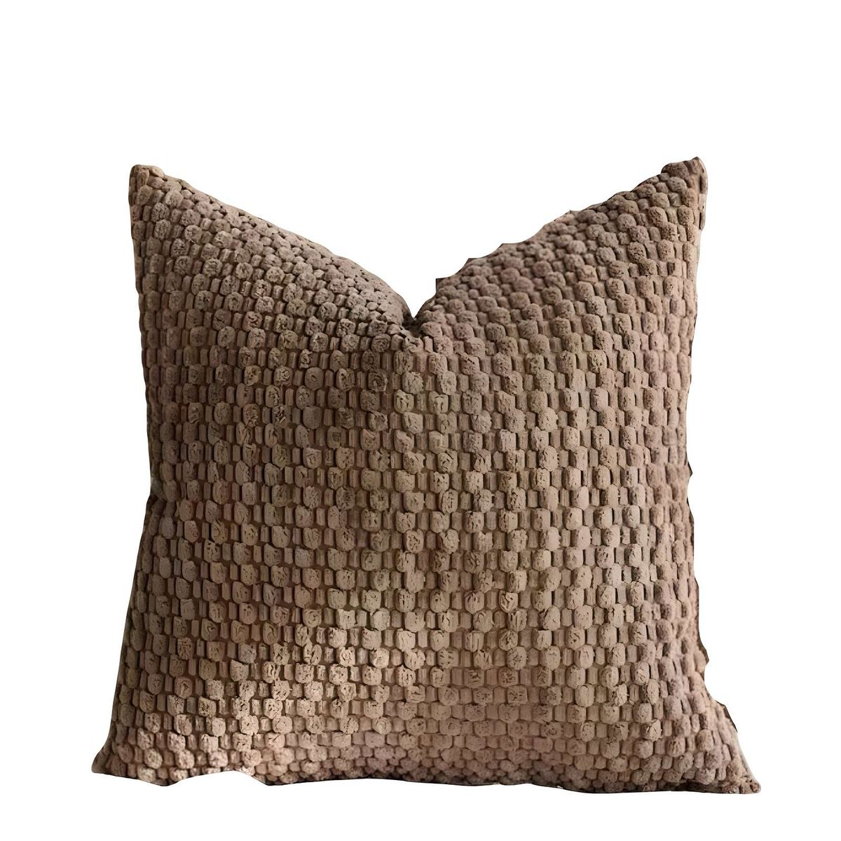 GENERICO - SET DE 2 FUNDAS DE COJINES DISEÑO DE MAIZ 45CM X 45 CM MARRON