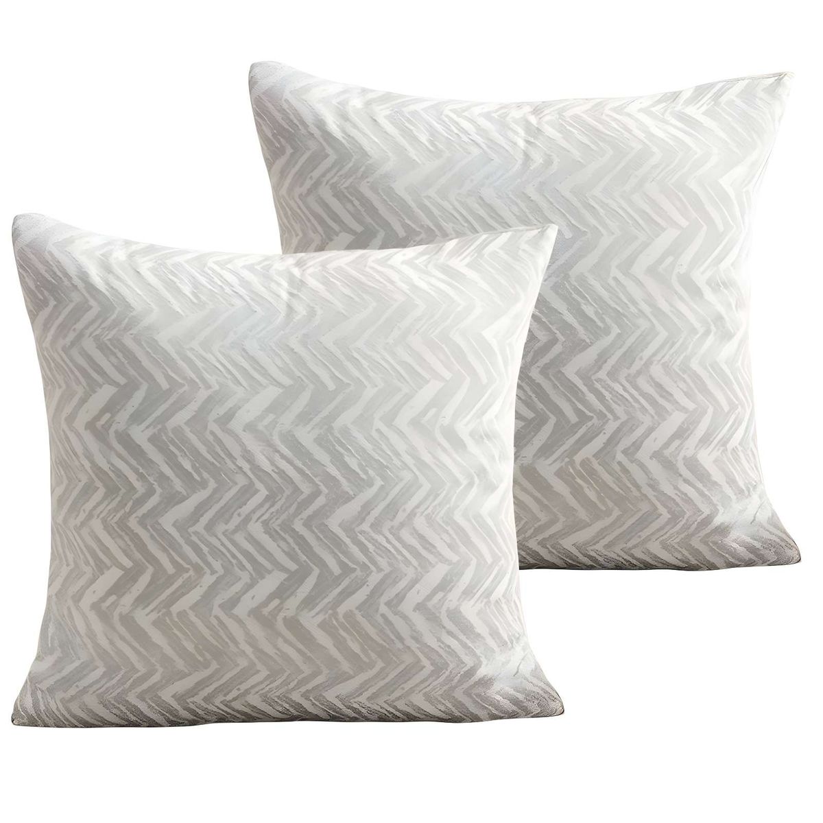 GENERICO - SET DE 2 FUNDAS DE COJINES DISEÑO MAILLARD 45CM X 45 CM BLANCO