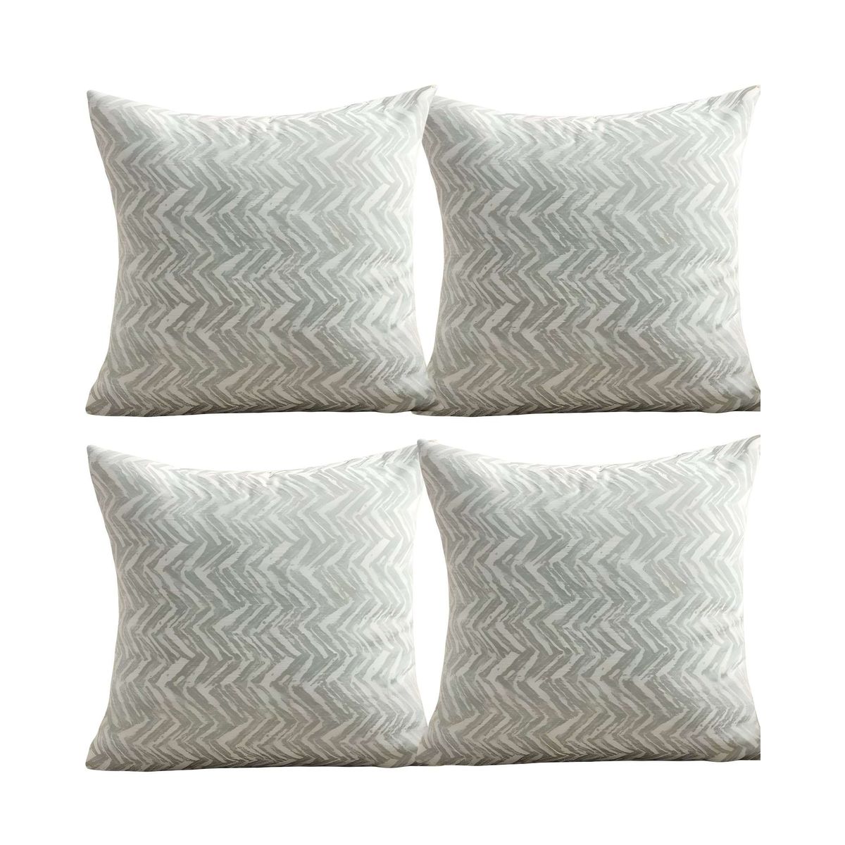 GENERICO - SET DE 4 FUNDAS DE COJINES DISEÑO MAILLARD 45CM X 45 CM VERDE MENTA