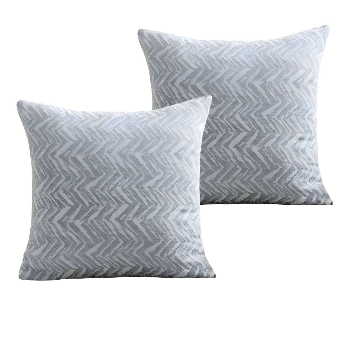 GENERICO - SET DE 2 FUNDAS DE COJINES DISEÑO MAILLARD CELESTE