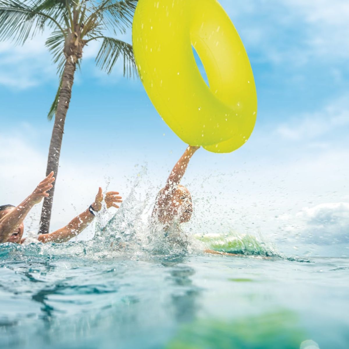 INTEX - Flotador Anillo Inflable INTEX Neón 91 cm Amarillo