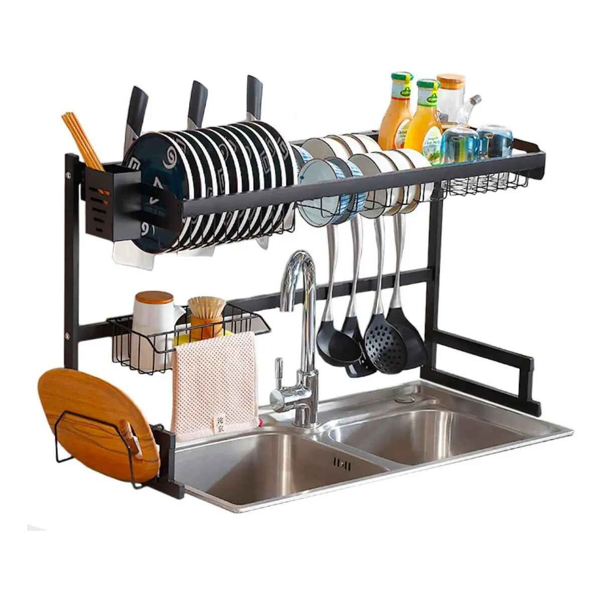 GENERICO - Secador de Platos Premium Escurridor de Vajilla XL 85cm