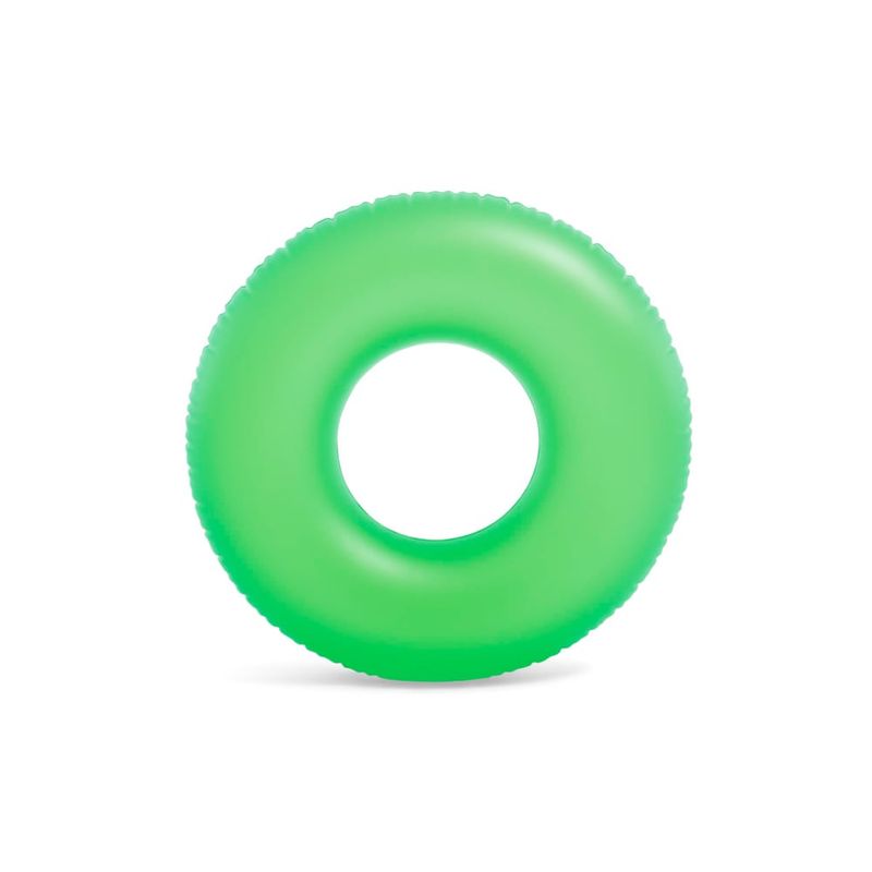 INTEX - Flotador Anillo Inflable INTEX Neón 91 cm Verde