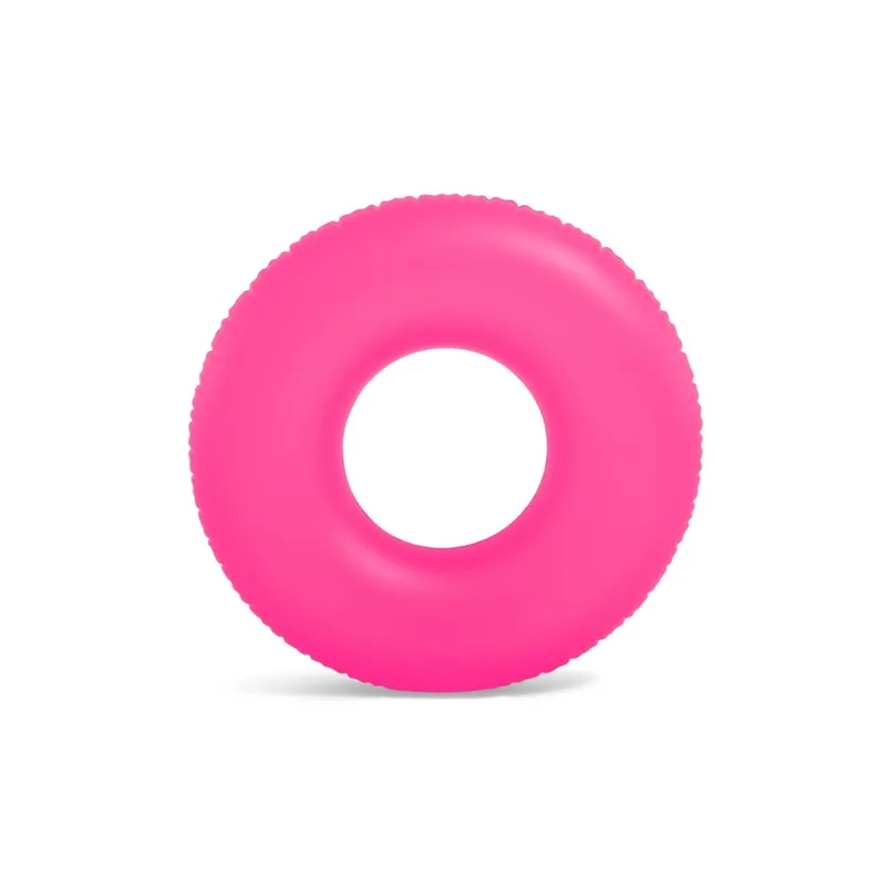 INTEX - Flotador Anillo Inflable INTEX Neón 91 cm Fuscia