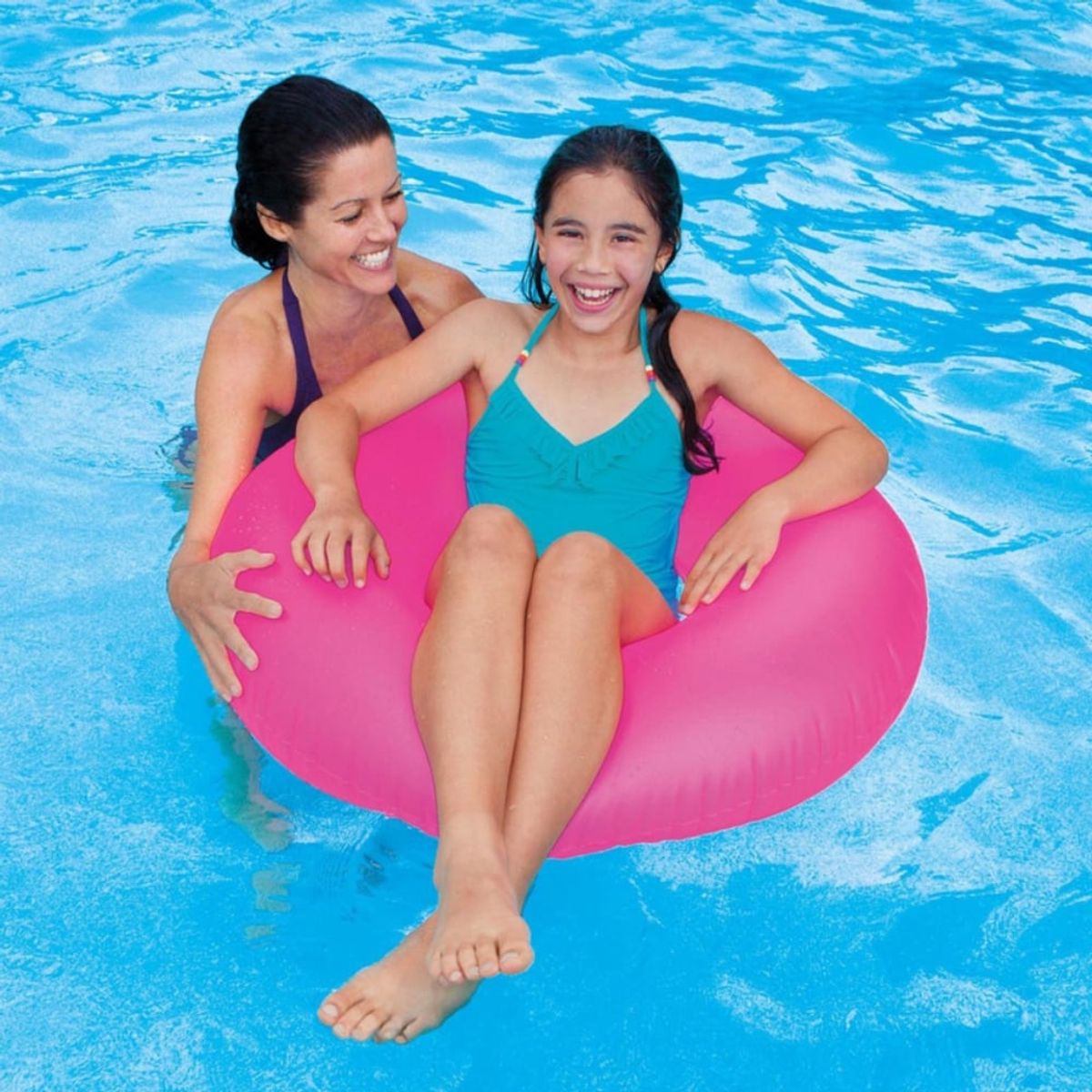 INTEX - Flotador Anillo Inflable INTEX Neón 91 cm Fuscia