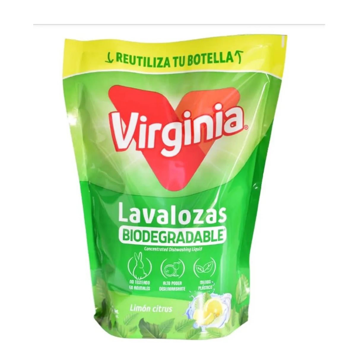 GENERICO - Lavaloza Virginia Limon Citrus 1 L Lavalozas Biodegradable