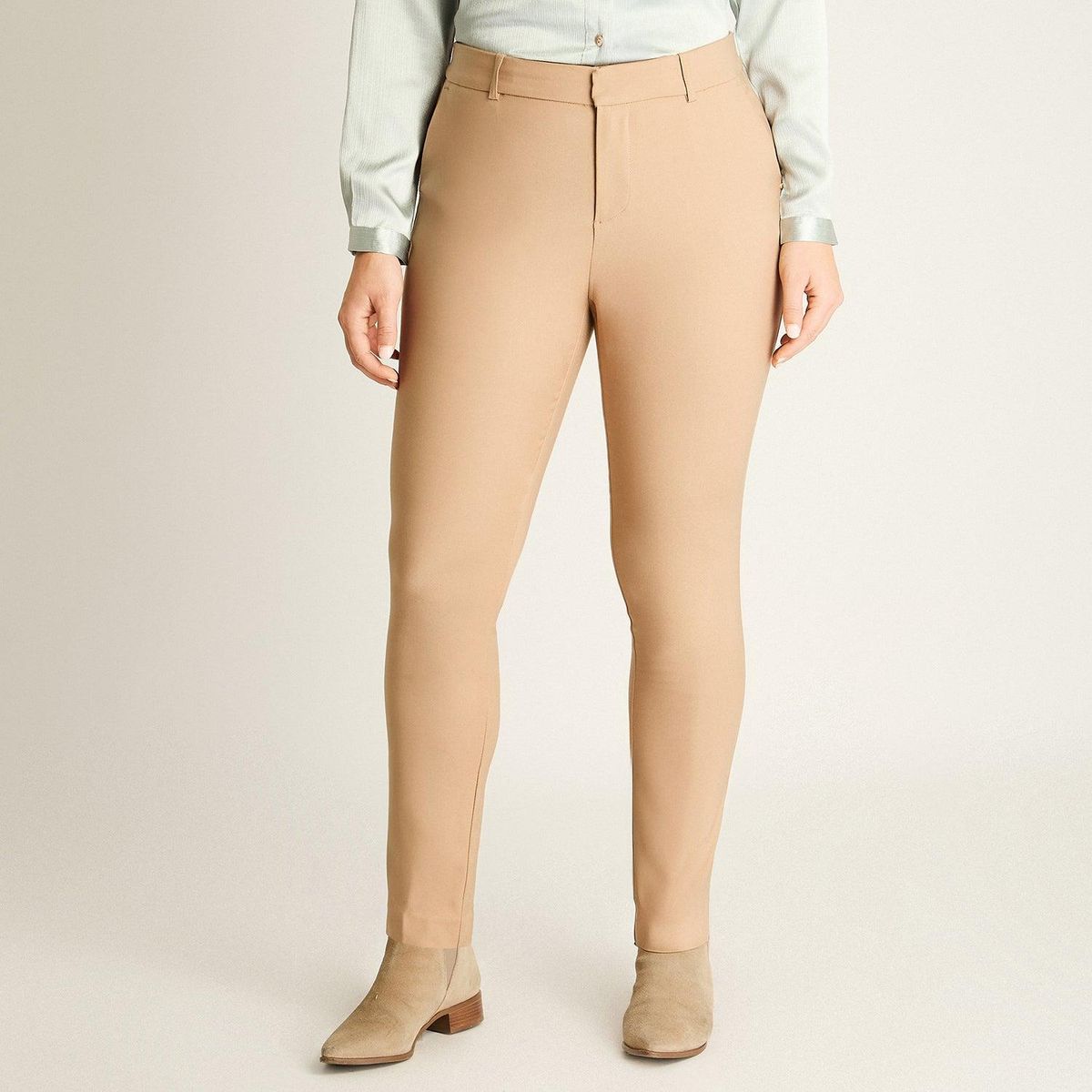 LORENZO DI PONTTI - Pantalón Formal Slim Camel