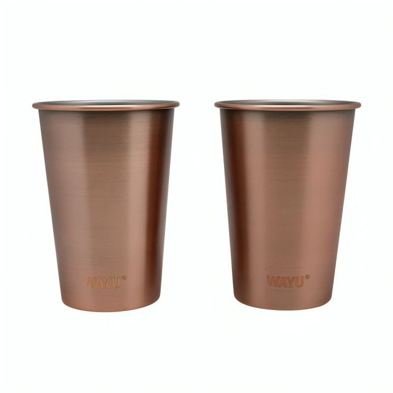 WAYU - SET 2 VASOS 500ML COPPER LINE WAYU