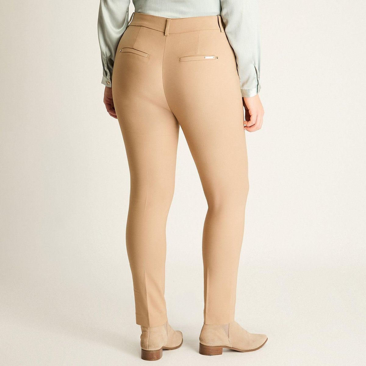 LORENZO DI PONTTI - Pantalón Formal Slim Camel