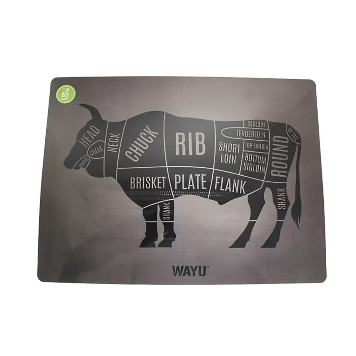 WAYU - INDIVIDUAL PVC CORTES BLACK WAYU