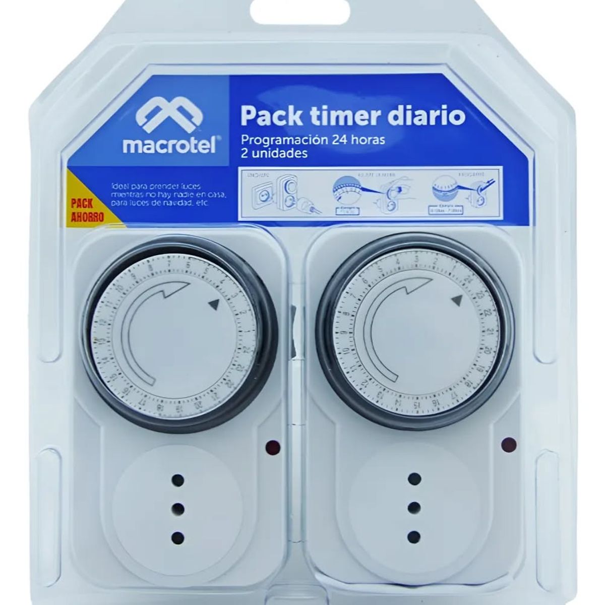 GENERICO - TIMER DIARIO PACK-2 Macrotel programacion 24h