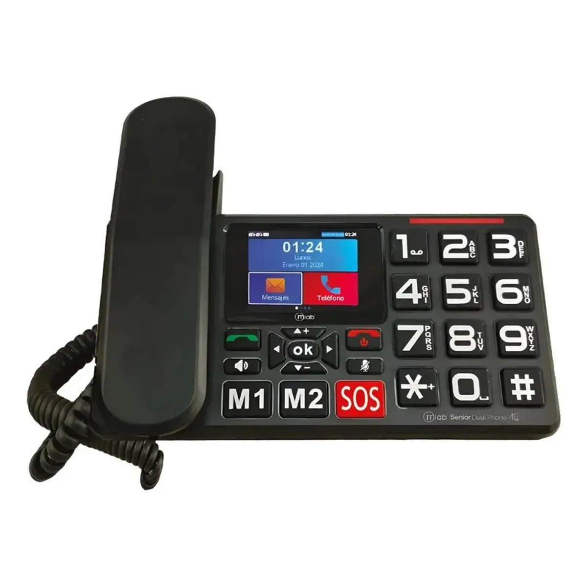 MICROLAB - Telefono Senior Inalambrico, Chip 4g, Sos Con Radio Fm 9440