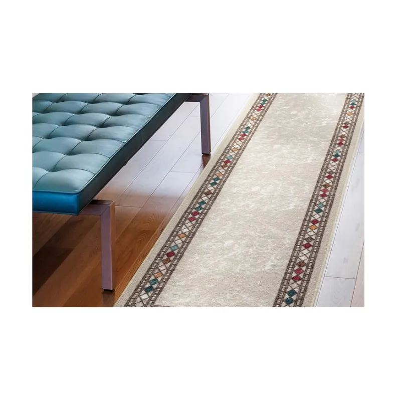 MROTTO - Alfombra Pasillo BEIGE 70 cm x 180 cm ANTIDESLIZANTE con Goma
