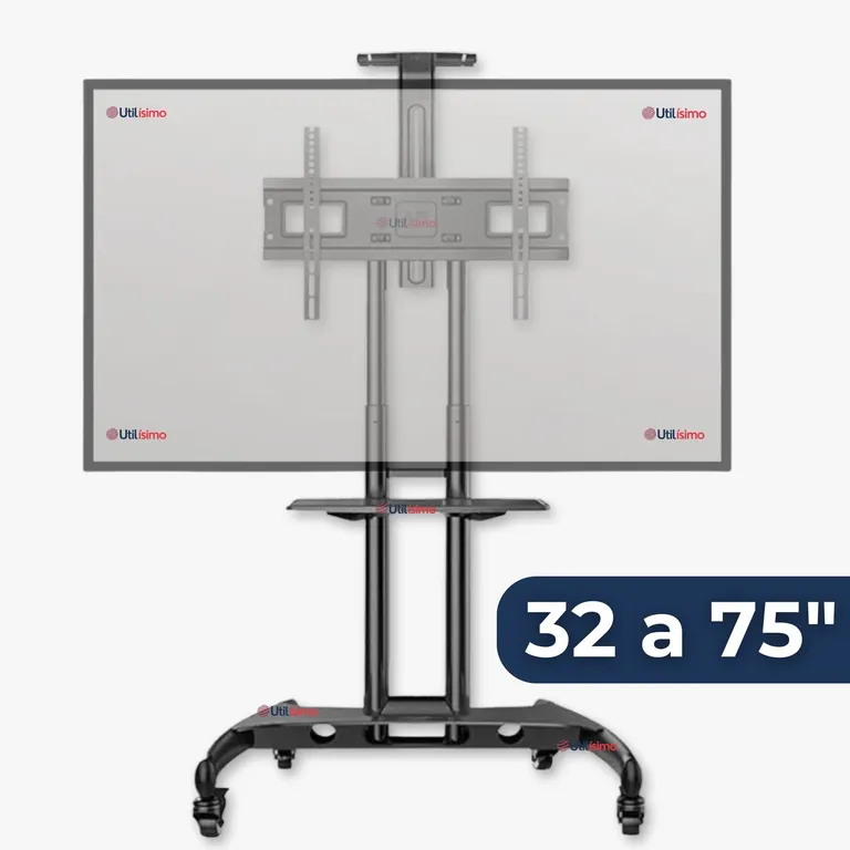 LINE Soporte TV 32 a 75 Pulgadas 45Kg Soporte TV Portátil Con Ruedas