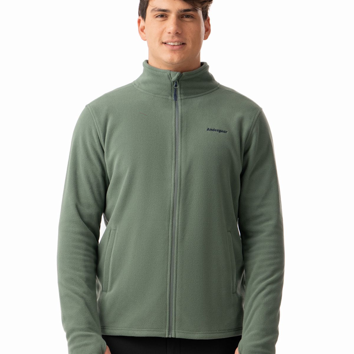 ANDESGEAR - Polar Hombre Maihue Fullzip Verde Andesgear