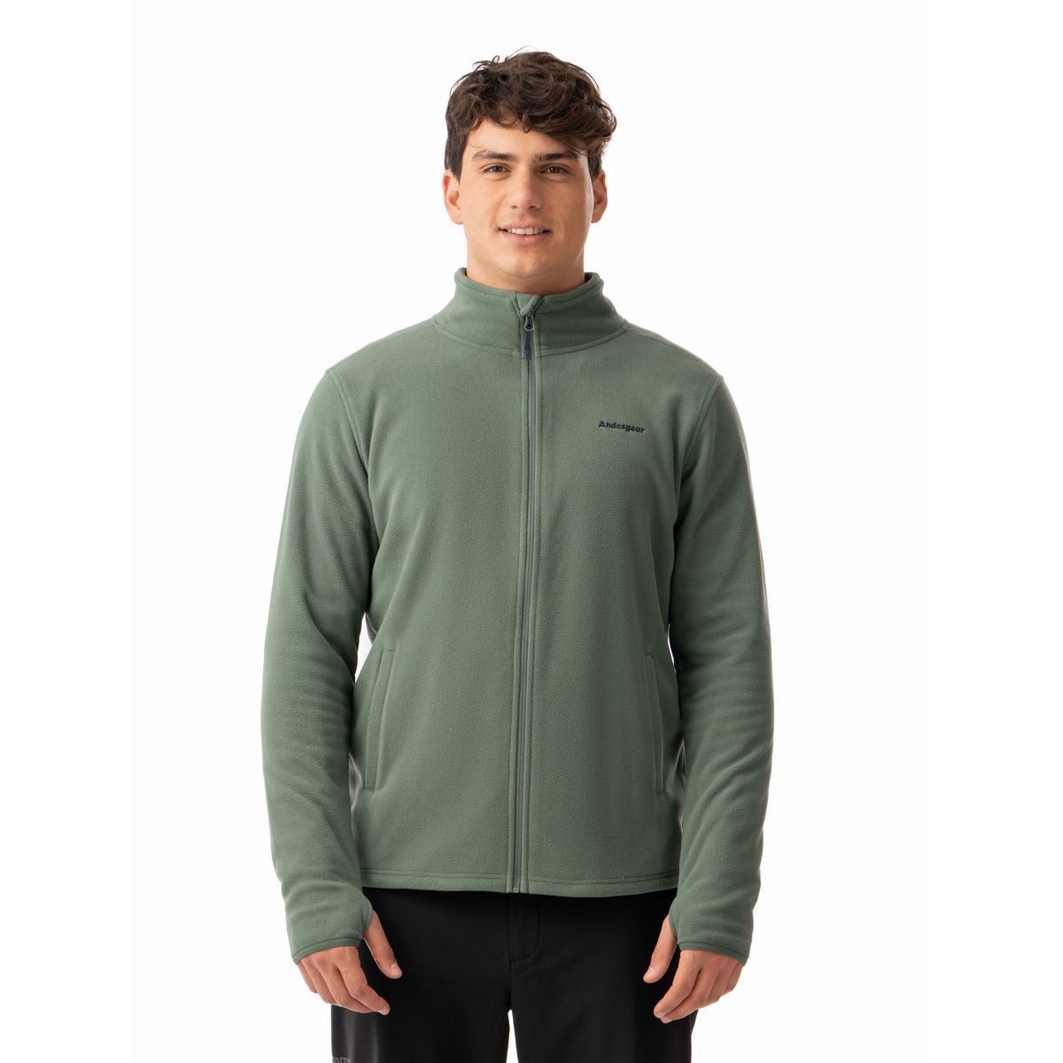 ANDESGEAR - Polar Hombre Maihue Fullzip Verde Andesgear