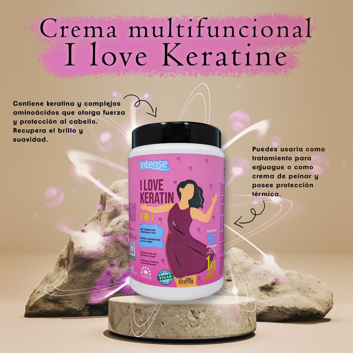 GRIFFUS - MASCARA QUERIDA QUERATINA 1000GR GRIFFUS